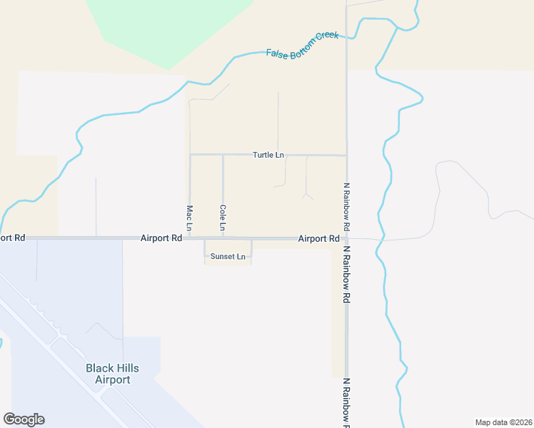 map of restaurants, bars, coffee shops, grocery stores, and more near 5210 Airport Road in Spearfish