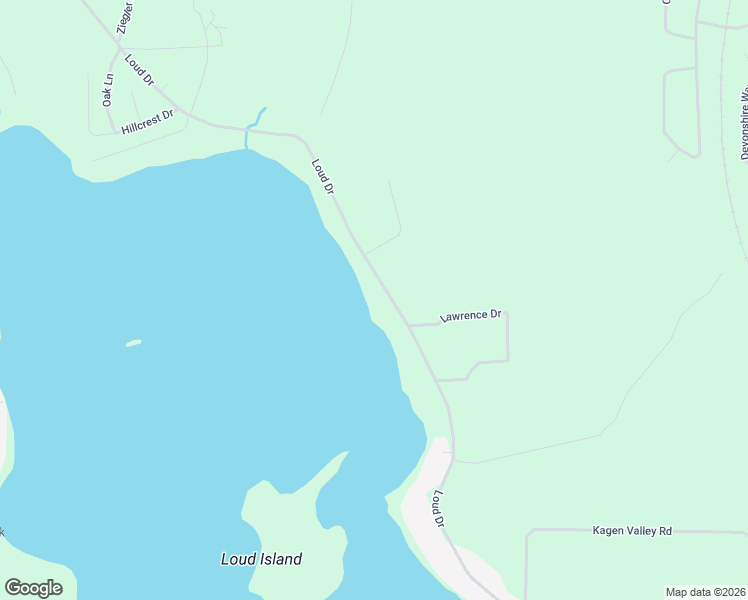 map of restaurants, bars, coffee shops, grocery stores, and more near 7187-7255 Loud Drive in Oscoda Township