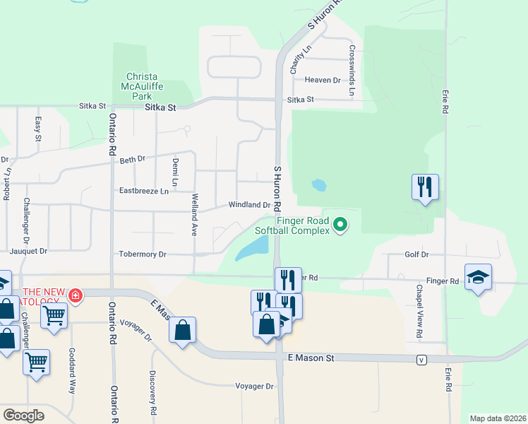 map of restaurants, bars, coffee shops, grocery stores, and more near 3805 Humboldt Road in Green Bay