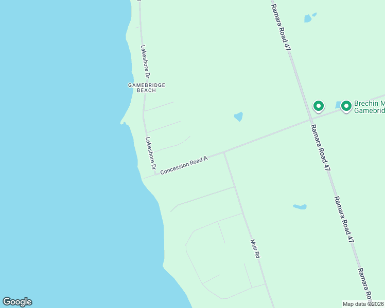 map of restaurants, bars, coffee shops, grocery stores, and more near 2900 Concession Road A in Simcoe County