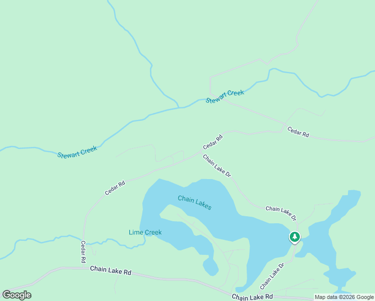 map of restaurants, bars, coffee shops, grocery stores, and more near 8300-8374 Willingham Lane in Iosco