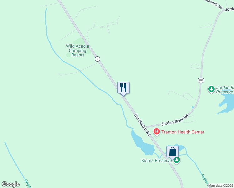 map of restaurants, bars, coffee shops, grocery stores, and more near 329 Bar Harbor Road in Trenton