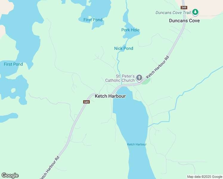 map of restaurants, bars, coffee shops, grocery stores, and more near 1127 Ketch Harbour Road in Ketch Harbour