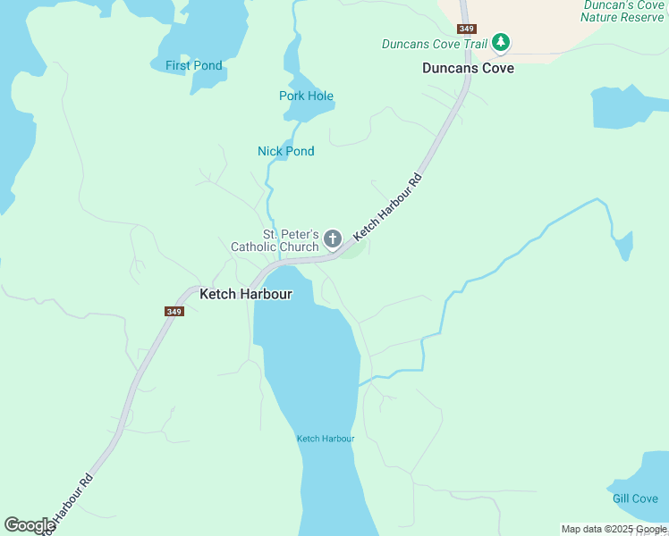 map of restaurants, bars, coffee shops, grocery stores, and more near 1082 Ketch Harbour Road in Ketch Harbour