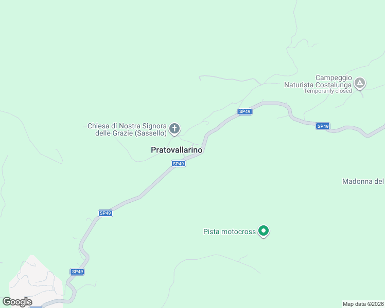 map of restaurants, bars, coffee shops, grocery stores, and more near 20 SP49 in Pratovallarino