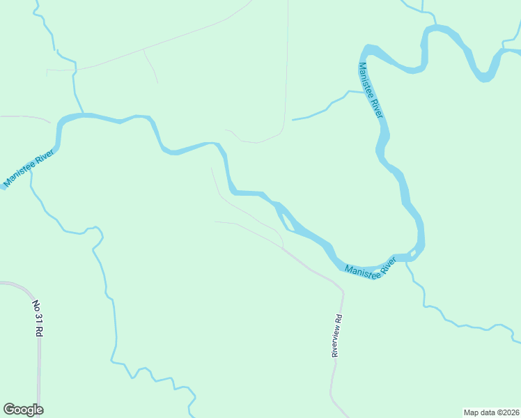 map of restaurants, bars, coffee shops, grocery stores, and more near 3681 Riverview Road in Manton