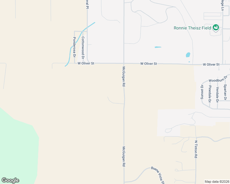 map of restaurants, bars, coffee shops, grocery stores, and more near 1115 McGuigan Road in Spearfish