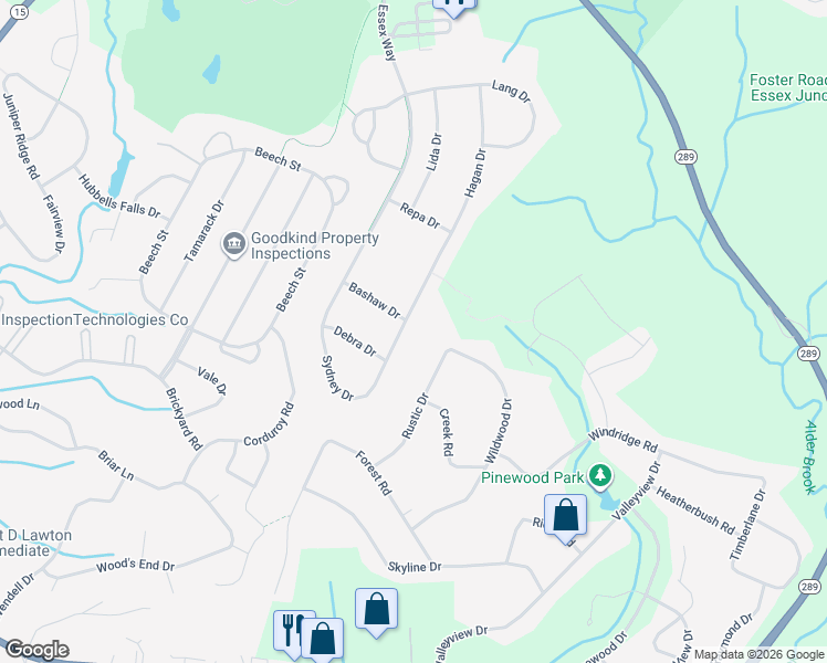 map of restaurants, bars, coffee shops, grocery stores, and more near 71 Sydney Drive in Essex