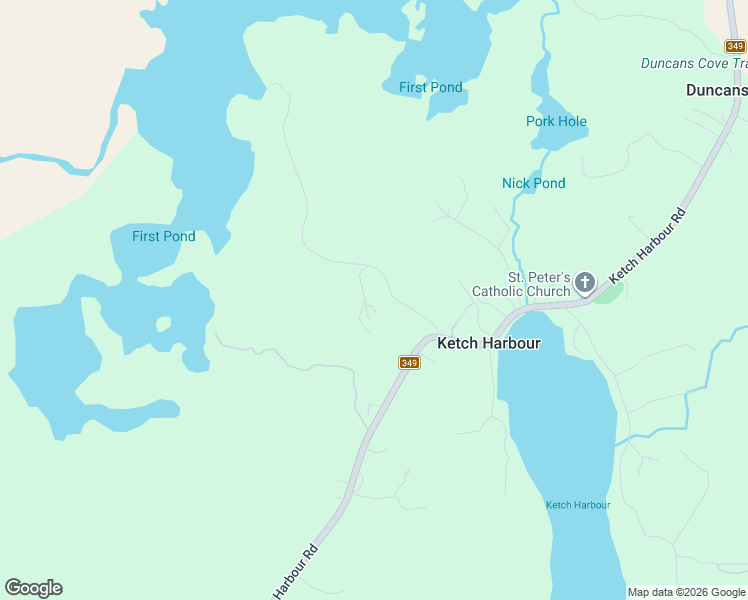 map of restaurants, bars, coffee shops, grocery stores, and more near 42 Ketchview Lane in Ketch Harbour