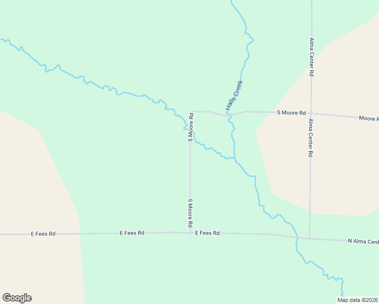 map of restaurants, bars, coffee shops, grocery stores, and more near N11631 Moore Road in Alma Center