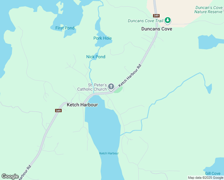 map of restaurants, bars, coffee shops, grocery stores, and more near 1095 Ketch Harbour Road in Ketch Harbour