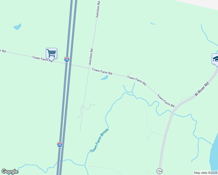 map of restaurants, bars, coffee shops, grocery stores, and more near 118 Town Farm Road in Sidney