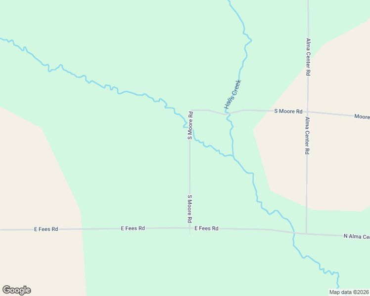 map of restaurants, bars, coffee shops, grocery stores, and more near N11631 South Moore Road in Alma Center