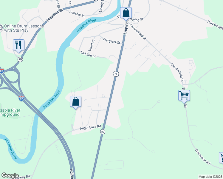 map of restaurants, bars, coffee shops, grocery stores, and more near 1503 Route 9 in Essex County