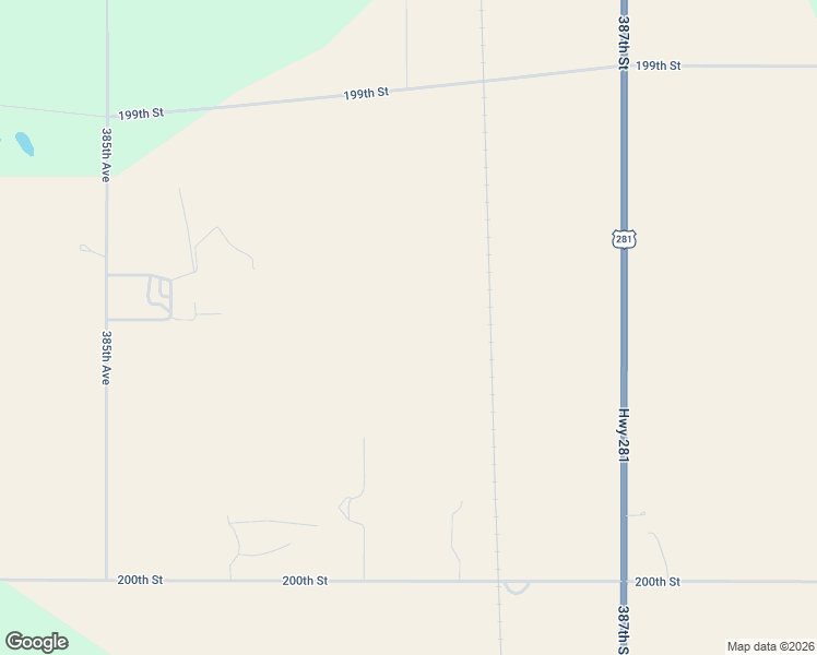 map of restaurants, bars, coffee shops, grocery stores, and more near 38569 200th Street in Wolsey