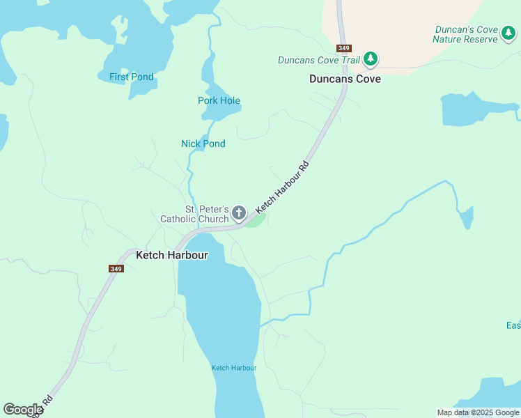 map of restaurants, bars, coffee shops, grocery stores, and more near 1095 Ketch Harbour Rd in Ketch Harbour