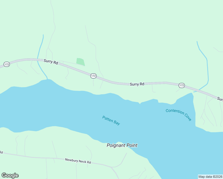 map of restaurants, bars, coffee shops, grocery stores, and more near 18 Tall Pine Circle in Surry