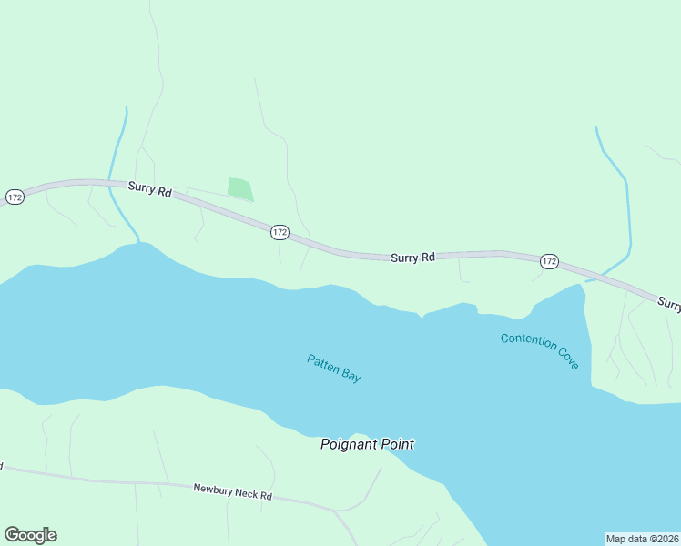 map of restaurants, bars, coffee shops, grocery stores, and more near 1022 Surry Road in Surry