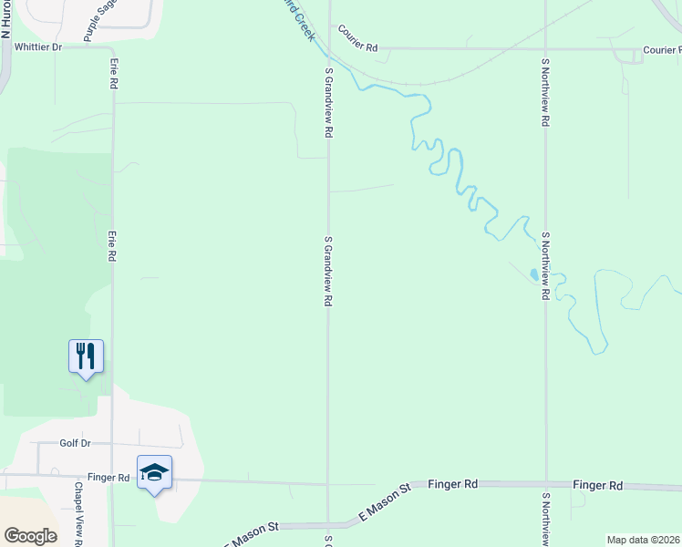 map of restaurants, bars, coffee shops, grocery stores, and more near 463 South Grandview Road in Green Bay