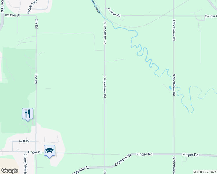 map of restaurants, bars, coffee shops, grocery stores, and more near 463 South Grandview Road in Green Bay