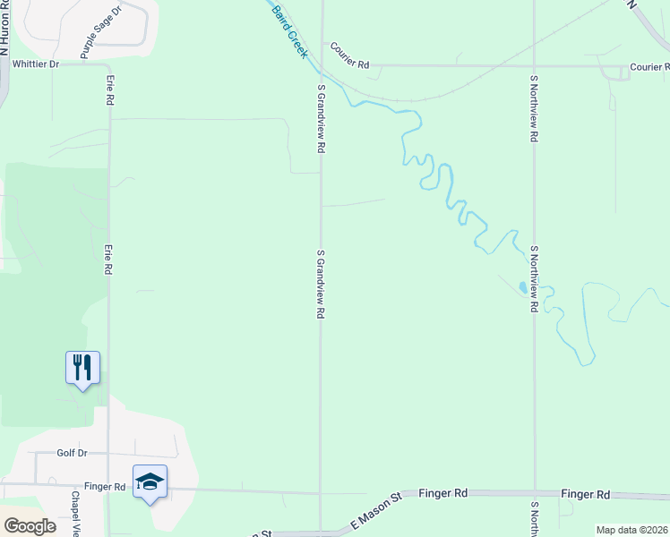 map of restaurants, bars, coffee shops, grocery stores, and more near 365 South Grandview Road in Green Bay