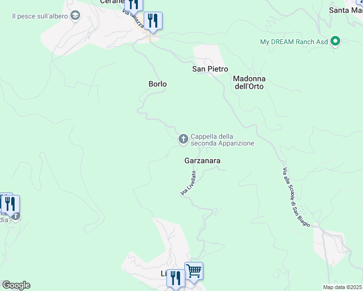 map of restaurants, bars, coffee shops, grocery stores, and more near 2 Via Balletti in Città Metropolitana di Genova