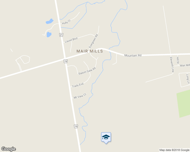 map of restaurants, bars, coffee shops, grocery stores, and more near 36 Trails End in Collingwood