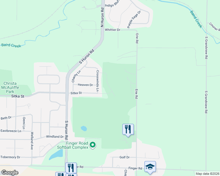map of restaurants, bars, coffee shops, grocery stores, and more near 3397 Sitka St in Green Bay