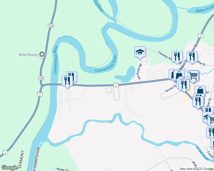 map of restaurants, bars, coffee shops, grocery stores, and more near 61 Bridge Street in Lancaster