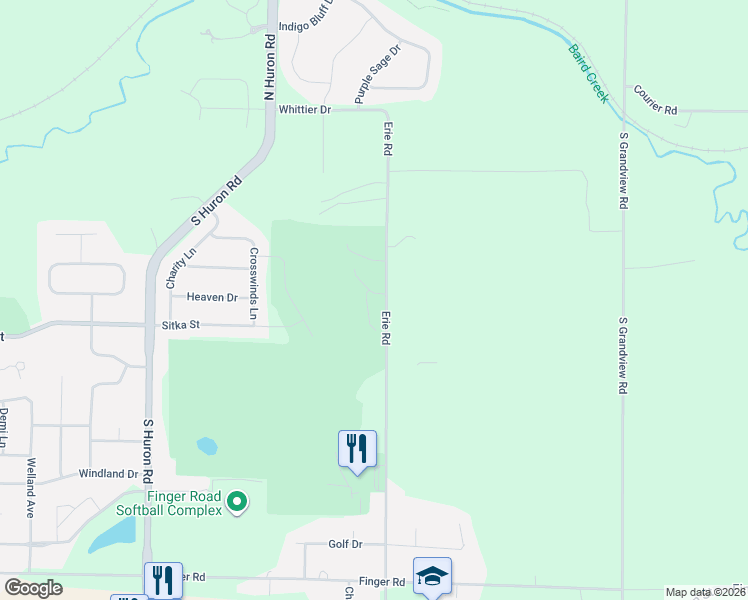 map of restaurants, bars, coffee shops, grocery stores, and more near 3495 Quailwood Trail in Green Bay