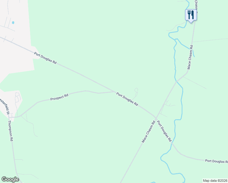 map of restaurants, bars, coffee shops, grocery stores, and more near 601 Port Douglas Road in Keeseville