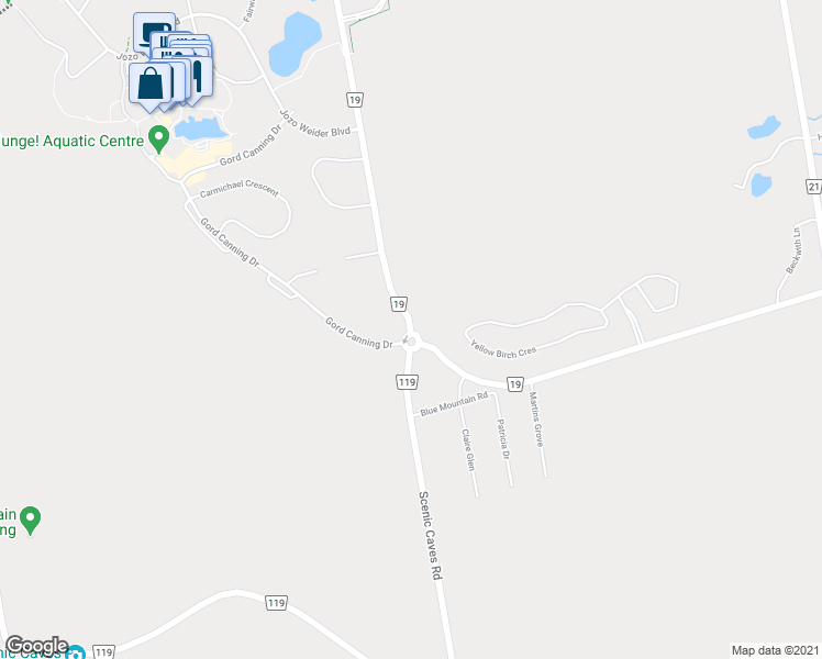 map of restaurants, bars, coffee shops, grocery stores, and more near 796141 Grey County Road 19 in The Blue Mountains