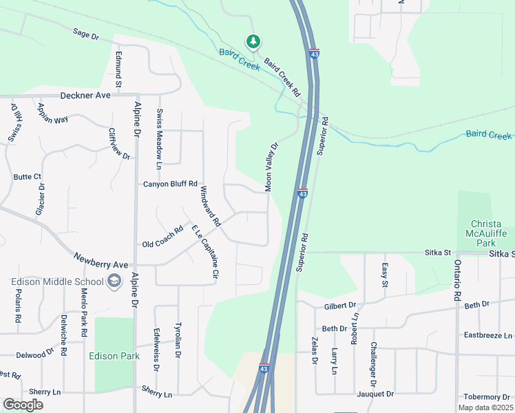 map of restaurants, bars, coffee shops, grocery stores, and more near 2847 Newberry Avenue in Green Bay