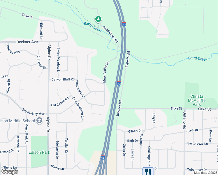 map of restaurants, bars, coffee shops, grocery stores, and more near 343 Moon Valley Drive in Green Bay