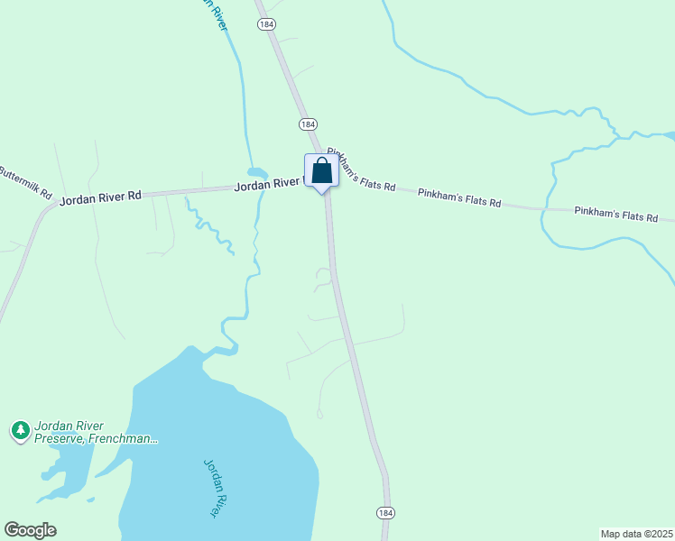 map of restaurants, bars, coffee shops, grocery stores, and more near 950 Douglas Highway in Lamoine