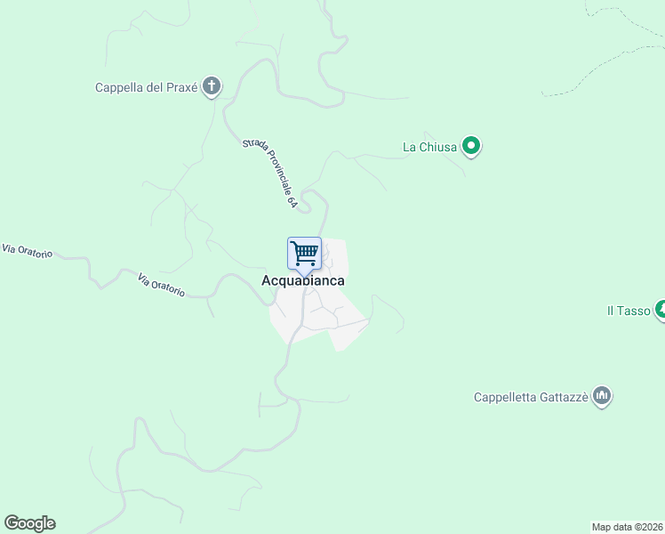 map of restaurants, bars, coffee shops, grocery stores, and more near 2 Via Prandi in Acquabianca