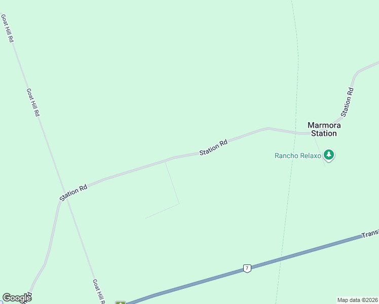 map of restaurants, bars, coffee shops, grocery stores, and more near 338-500 Station Road in Marmora