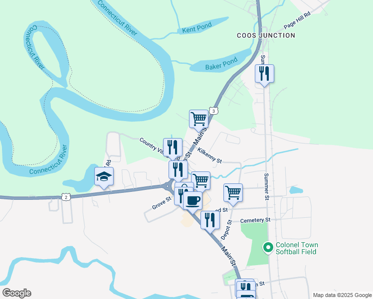 map of restaurants, bars, coffee shops, grocery stores, and more near 278 North Main Street in Lancaster
