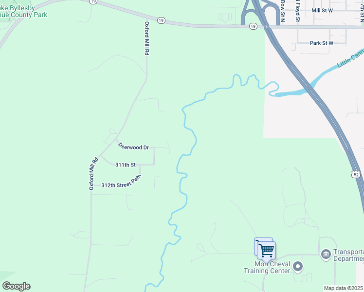 map of restaurants, bars, coffee shops, grocery stores, and more near 30896 56th Avenue Way in Cannon Falls