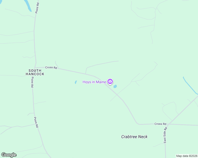 map of restaurants, bars, coffee shops, grocery stores, and more near 134 Cross Road in Hancock