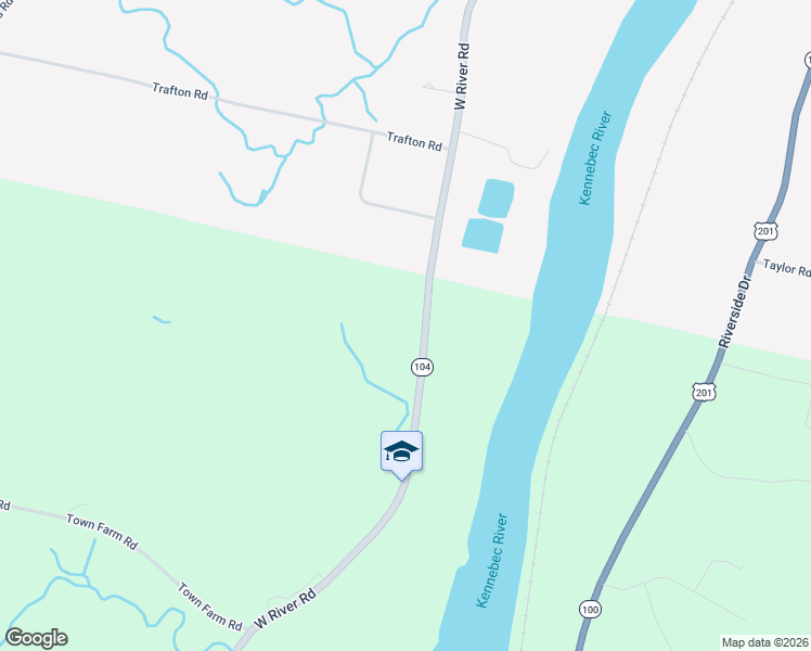 map of restaurants, bars, coffee shops, grocery stores, and more near 981 West River Road in Augusta