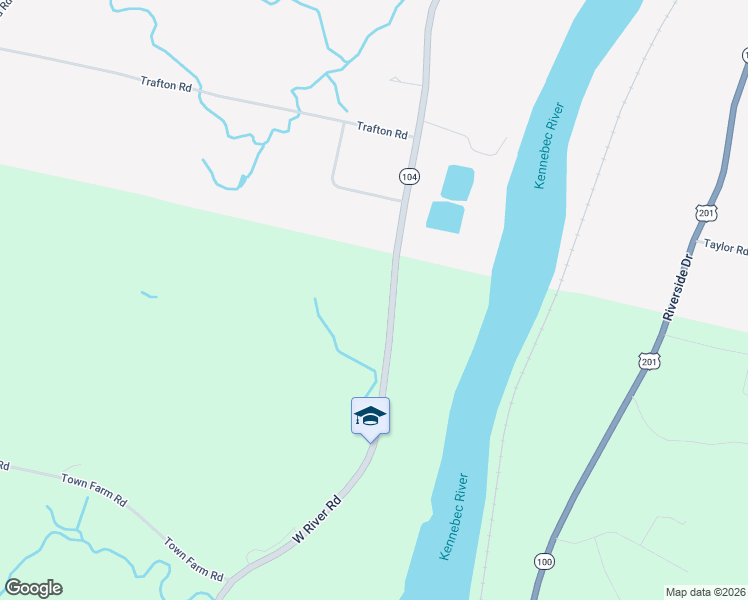 map of restaurants, bars, coffee shops, grocery stores, and more near 981 West River Road in Augusta