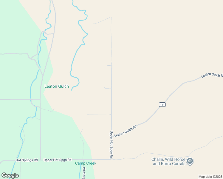 map of restaurants, bars, coffee shops, grocery stores, and more near Upper Hot Springs Road in Custer County