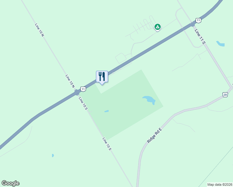 map of restaurants, bars, coffee shops, grocery stores, and more near 135 10 Line South in Hawkestone