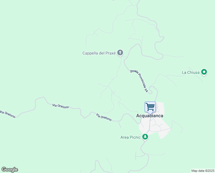 map of restaurants, bars, coffee shops, grocery stores, and more near 20 Via Piani di Acquabianca in Acquabianca
