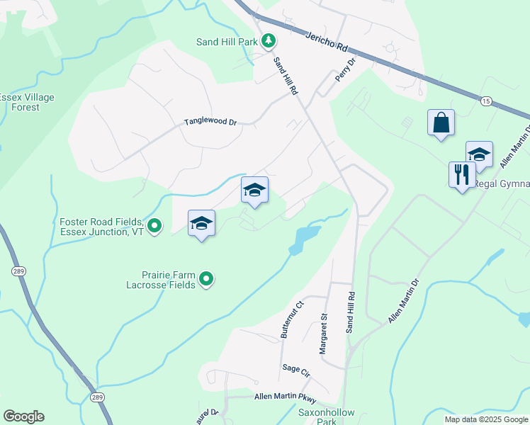 map of restaurants, bars, coffee shops, grocery stores, and more near 33 Founders Road in Essex