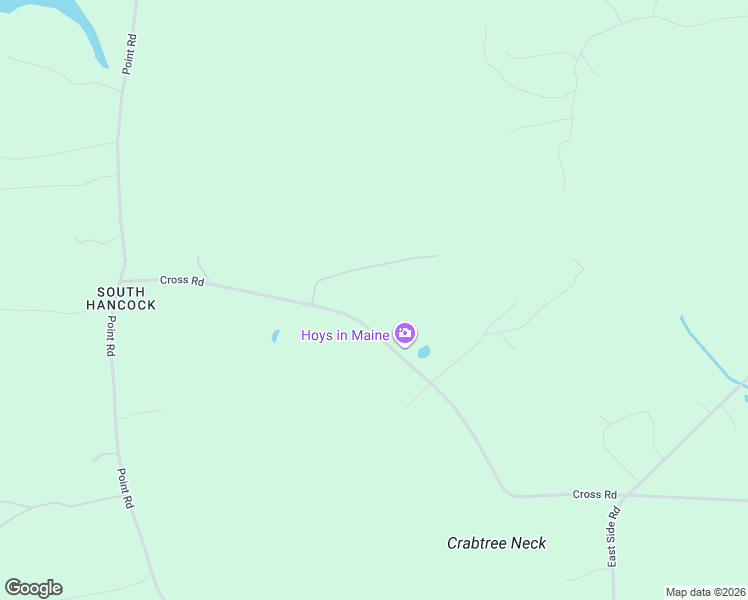 map of restaurants, bars, coffee shops, grocery stores, and more near 134 Cross Road in Hancock