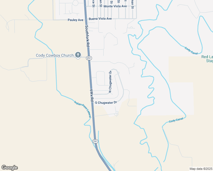 map of restaurants, bars, coffee shops, grocery stores, and more near 113 N Chugwater Dr in Cody