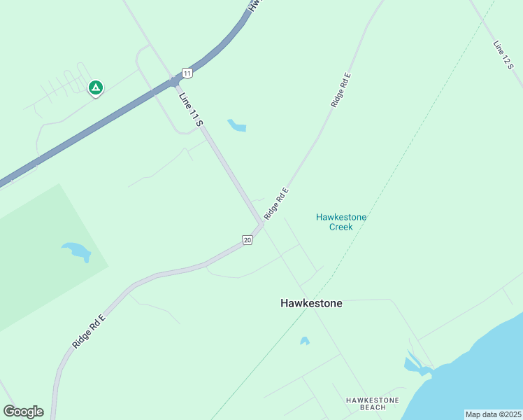 map of restaurants, bars, coffee shops, grocery stores, and more near 276 11 Line South in Hawkestone