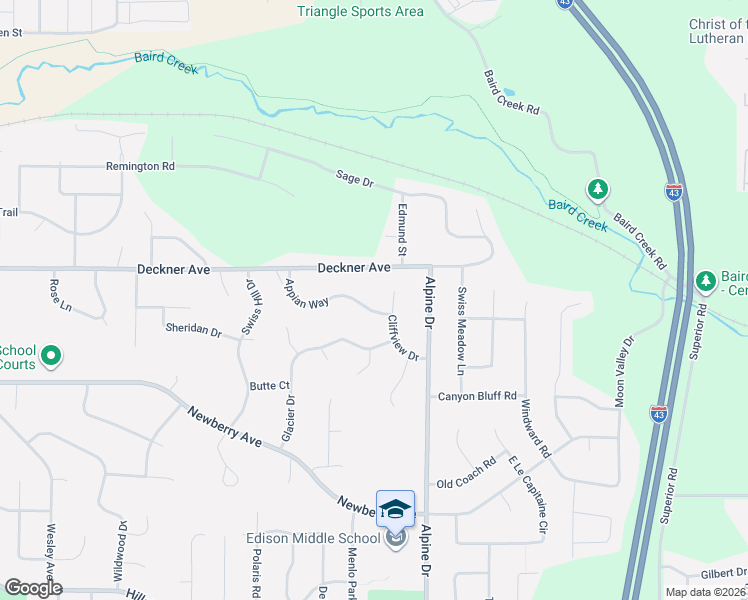 map of restaurants, bars, coffee shops, grocery stores, and more near 118 Cliffview Drive in Green Bay